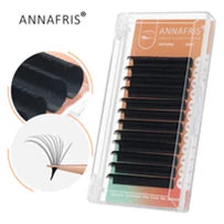 Extensions Cils Individuels ANNAFRIS Korean PBT 8-25mm – Matte Naturel Faux Vison | Fournitures Lashes Professionnel