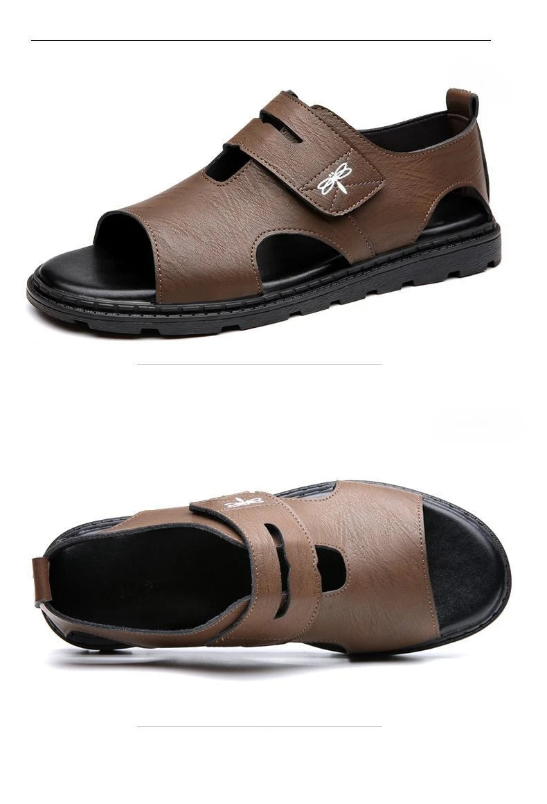 Sandales Romaines Cuir Soft Bottom Homme – Confortables Plage Qualité Premium Casual