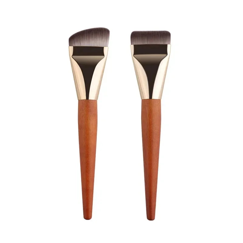 Pinceau Fond de Teint Ultra-Fin – Lot 1/2 Pcs | Contouring Plat & Blending Crème
