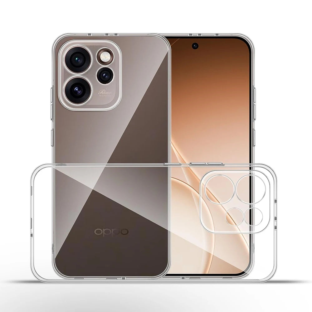 Ultradünne transparente Silikonhülle - OPPO Reno 11 12 13 14 15 Pro Max