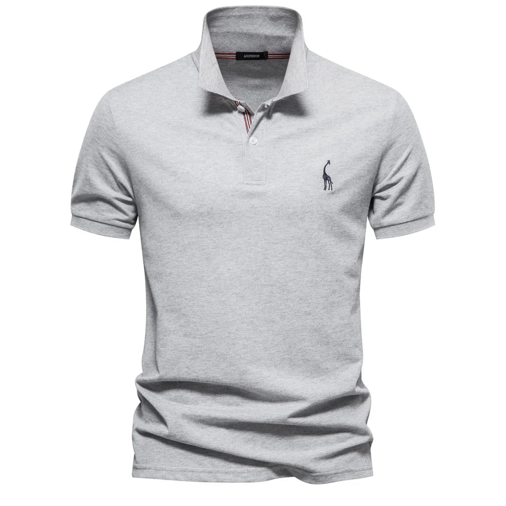 Polo Homme Coton Manches Courtes Couleur Unie Haute Qualité – Casual Élégant Été | Mode Homme Premium