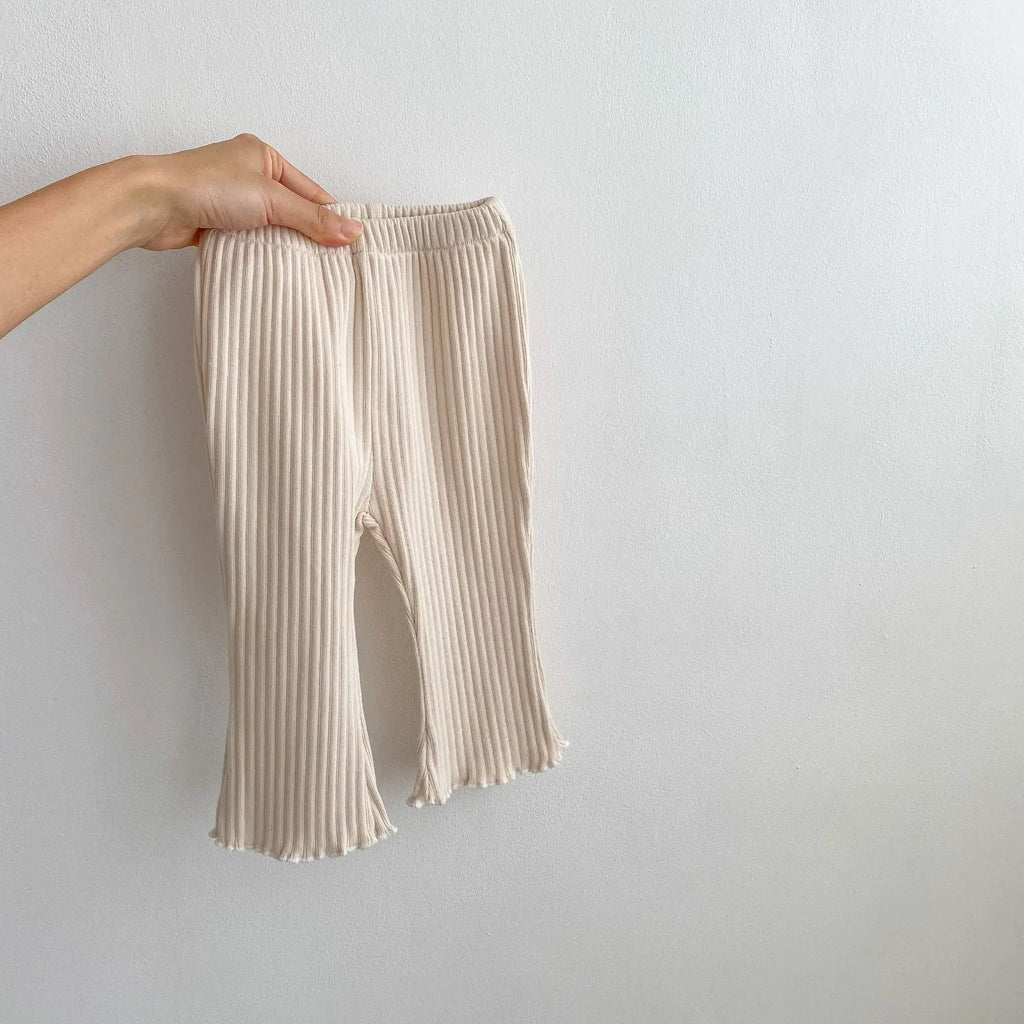 Pantalon Bébé Slim Élastique Couleur Unie – Legging Léger Été Nouveau-Né Garçon Fille Toddler