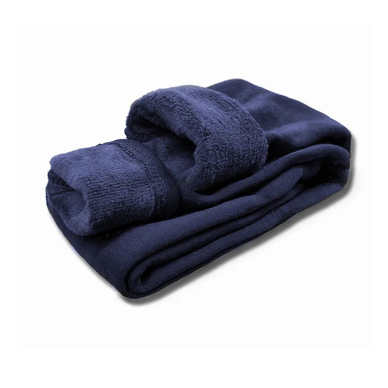 Legging Velours Pois Fille Bébé – Pantalon Chaud Stretch Coton Taille Élastique Automne Hiver Enfant