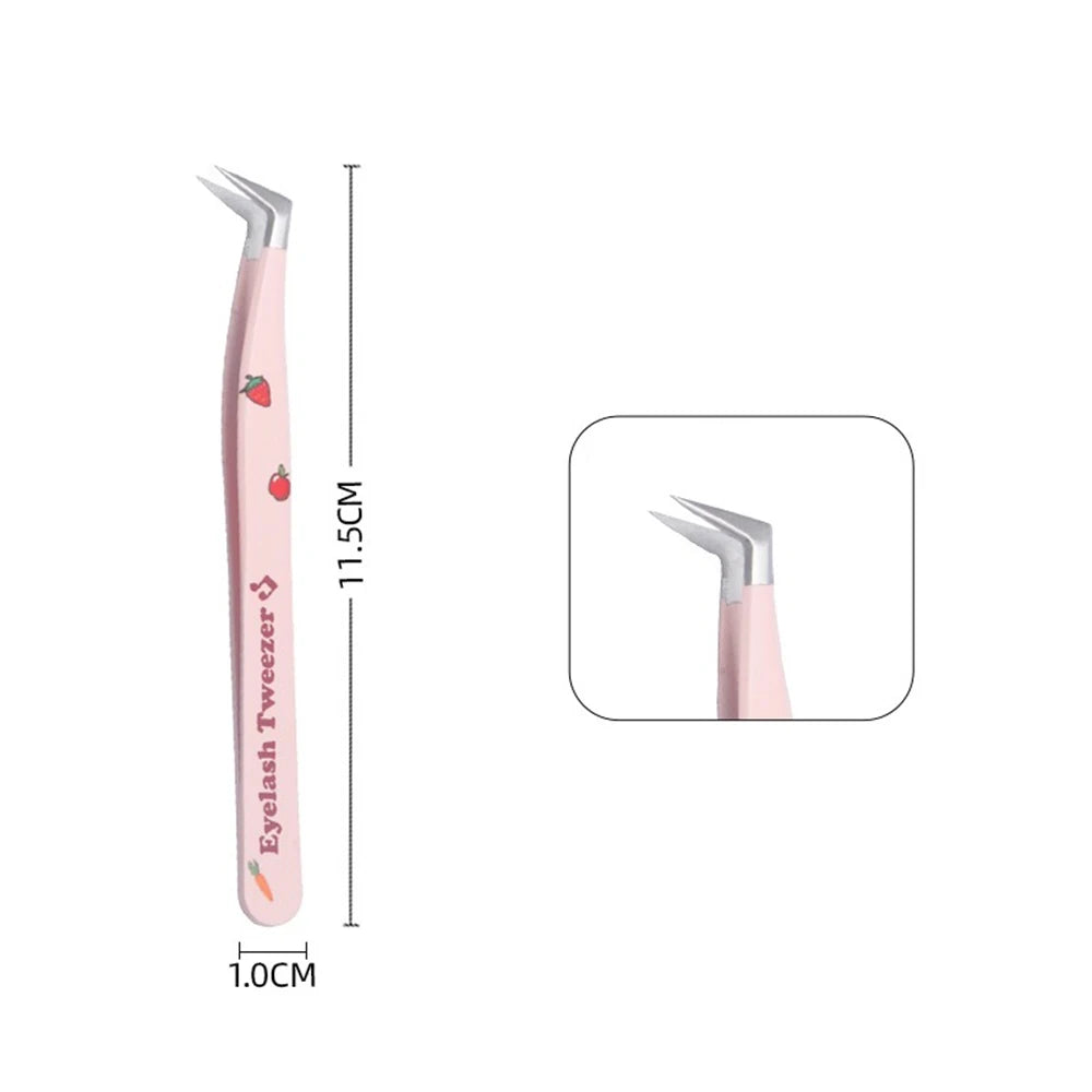 Pinces Extension Cils Inox – Outil Pose Cils & Nail Art | Ramasse-Strass