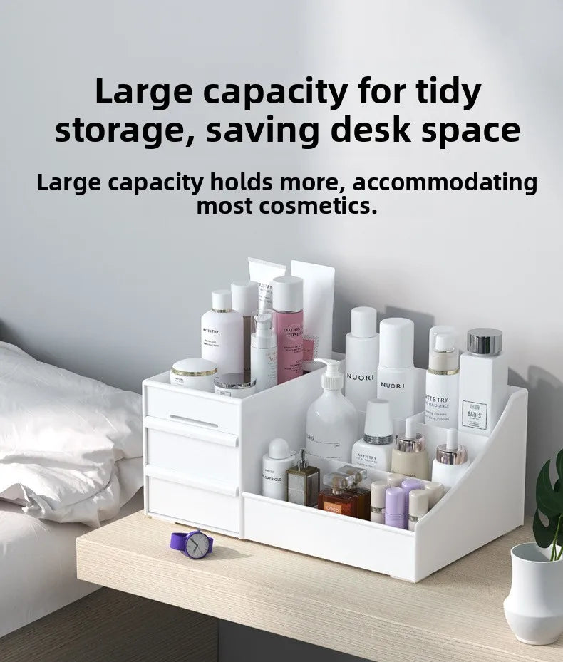 Organisateur Maquillage Tiroirs Plastique – Rangement Cosmétiques Salle de Bain Bureau Chambre