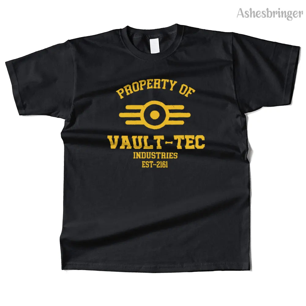 T-Shirt Unisexe Coton Vault-Tec Graphic Streetwear Casual – Tee Gaming Fallout Fan Art Homme & Femme | Mode Geek Pop Culture