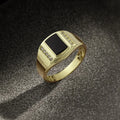 Bague Homme Carrée Fashion Style Européen & Américain – Tendance & Moderne
