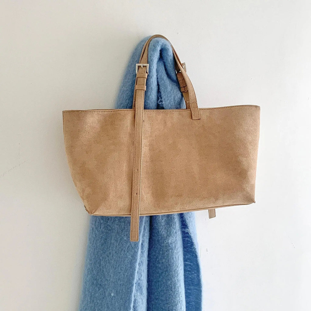Tote Bag Femme Cuir PU Souple – Grand Sac Cabas Épaule Shopping Casual Qualité Premium