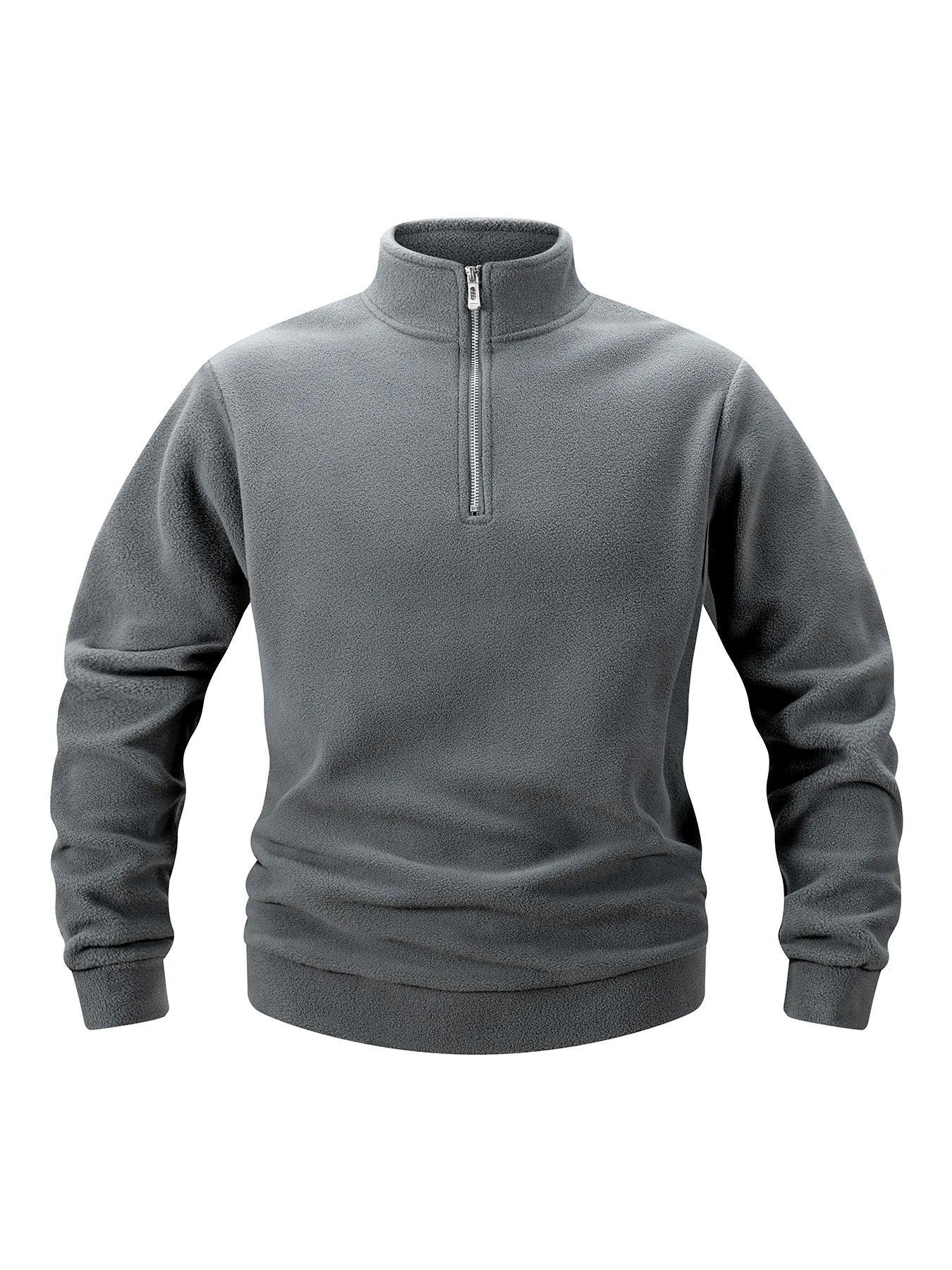 Sweatshirt Homme Polaire Casual Col Montant Quarter Zip – Pullover Sport Classique Confortable Grande Taille 3XL | Mode Homme