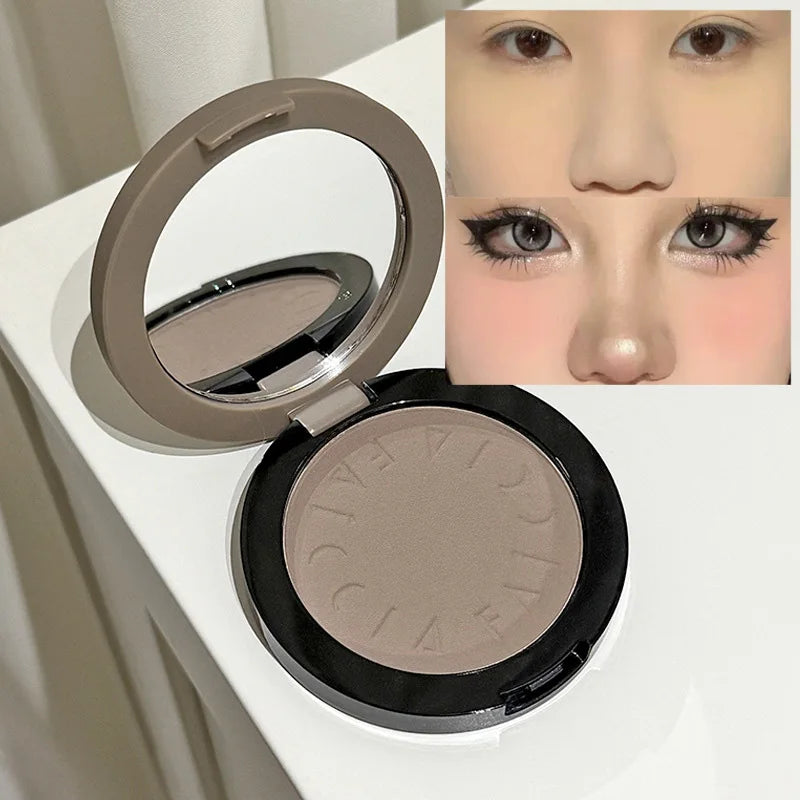 Palette Contouring Nez Mat – Gris Ciment & Brun | Maquillage Longue Tenue