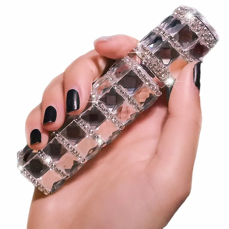 Flacon Parfum Vaporisateur Diamant 12ml – Verre Rechargeable | Échantillon & Voyage