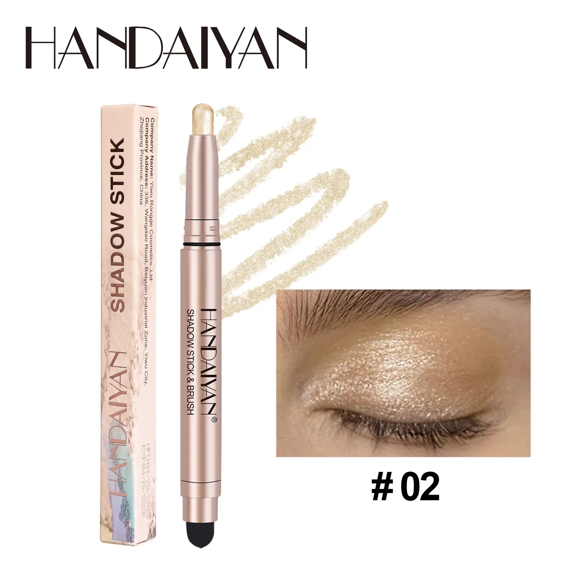 Crayon Fard à Paupières Coloré – Mat Nacré Waterproof | Rose, Brun, Vert, Noir