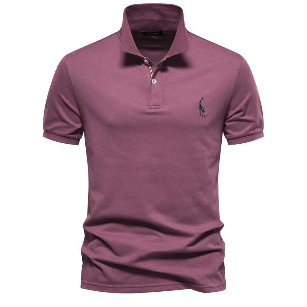 Polo Homme Coton Manches Courtes Couleur Unie Haute Qualité – Casual Élégant Été | Mode Homme Premium