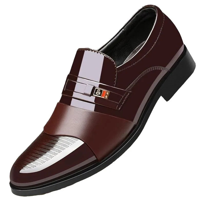 Chaussures Cuir Business Bout Pointu Homme – Dress Casual Haut de Gamme Fashion