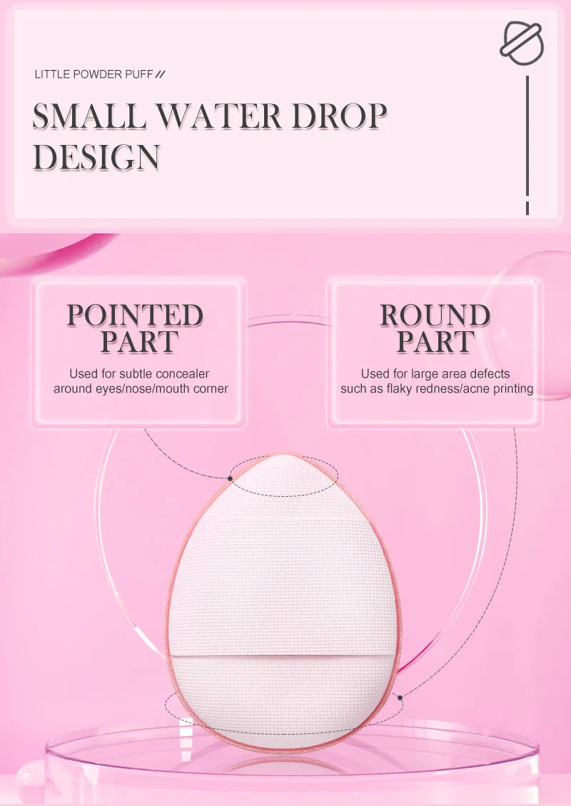 Mini Éponges Doigt Puff Maquillage – Lot 50 ou 100 Pcs | Fond de Teint & Correcteur Air Cushion Sec & Humide