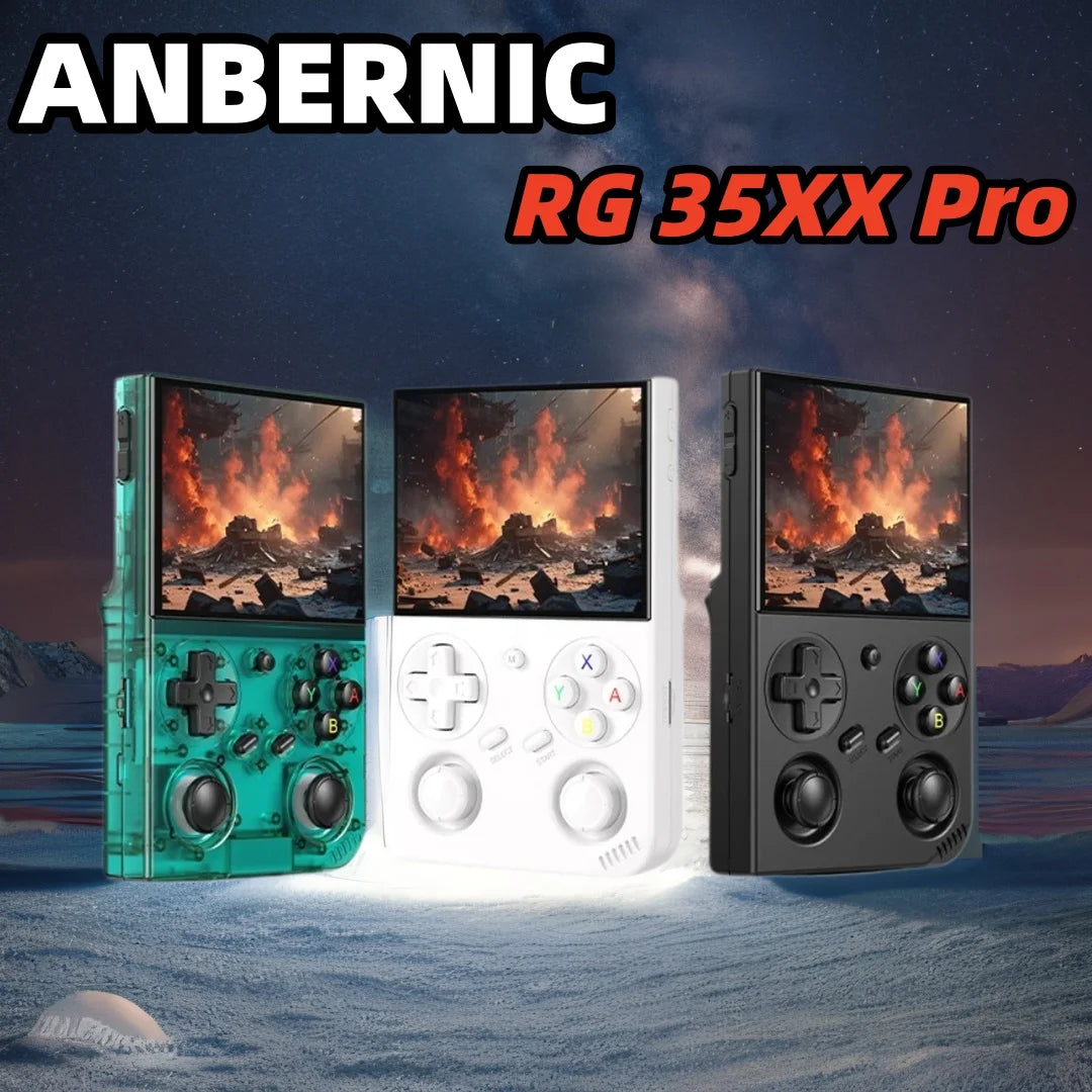 ANBERNIC RG35XX Pro Console de Jeu Portable Retro – Écran IPS 3.5'' | Linux WiFi PSP Gaming