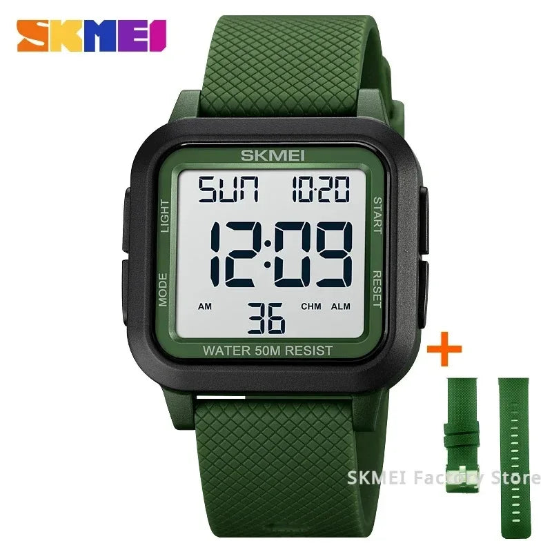 Montre Homme SKMEI 1894 Militaire Sport Luxe – LED Digital Électronique Étanche Reloj