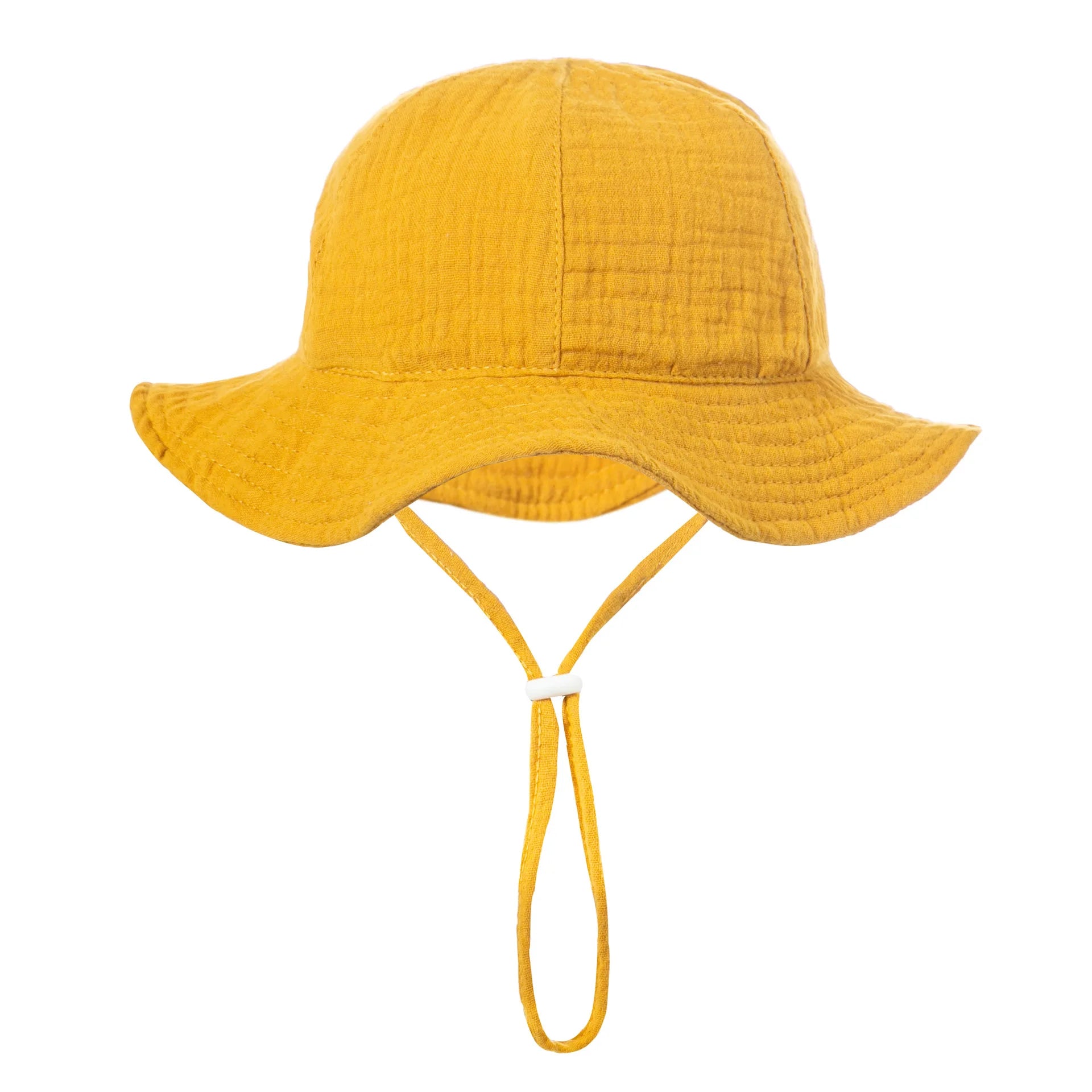Bob Bébé Coton Imprimé Anti-UV Unisexe – Chapeau Panama Plage Pêche Outdoor Garçon Fille 3-12 Mois