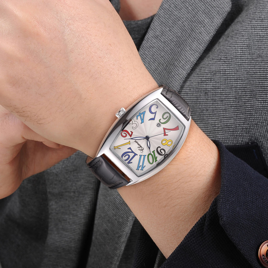 Montre Homme Bracelet Cuir Luxe Fashion Lumineux Quartz Calendrier Étanche Élégante Intemporelle | Montre Homme Cuir Luxe Fashion Lumineux Premium