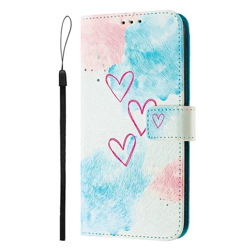 Coque Portefeuille OPPO A5 Pro 5G – Flip Case Cartoon Peint Fantaisie CPH2695