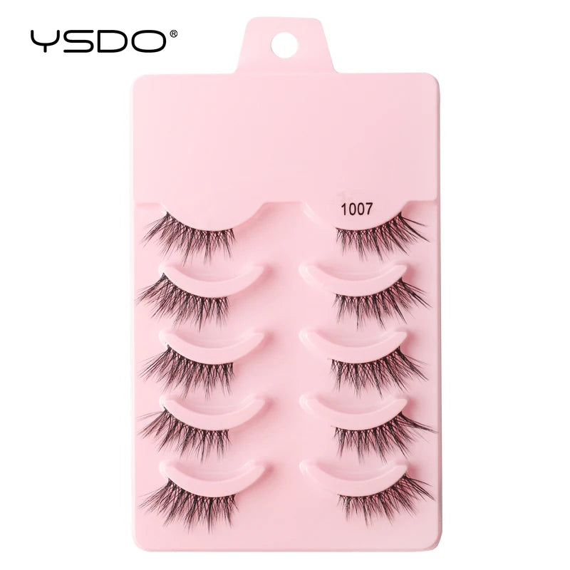 Faux Cils Mink 3D YSDO – Lot 3/5/10 Paires | Maquillage Dramatique Naturel