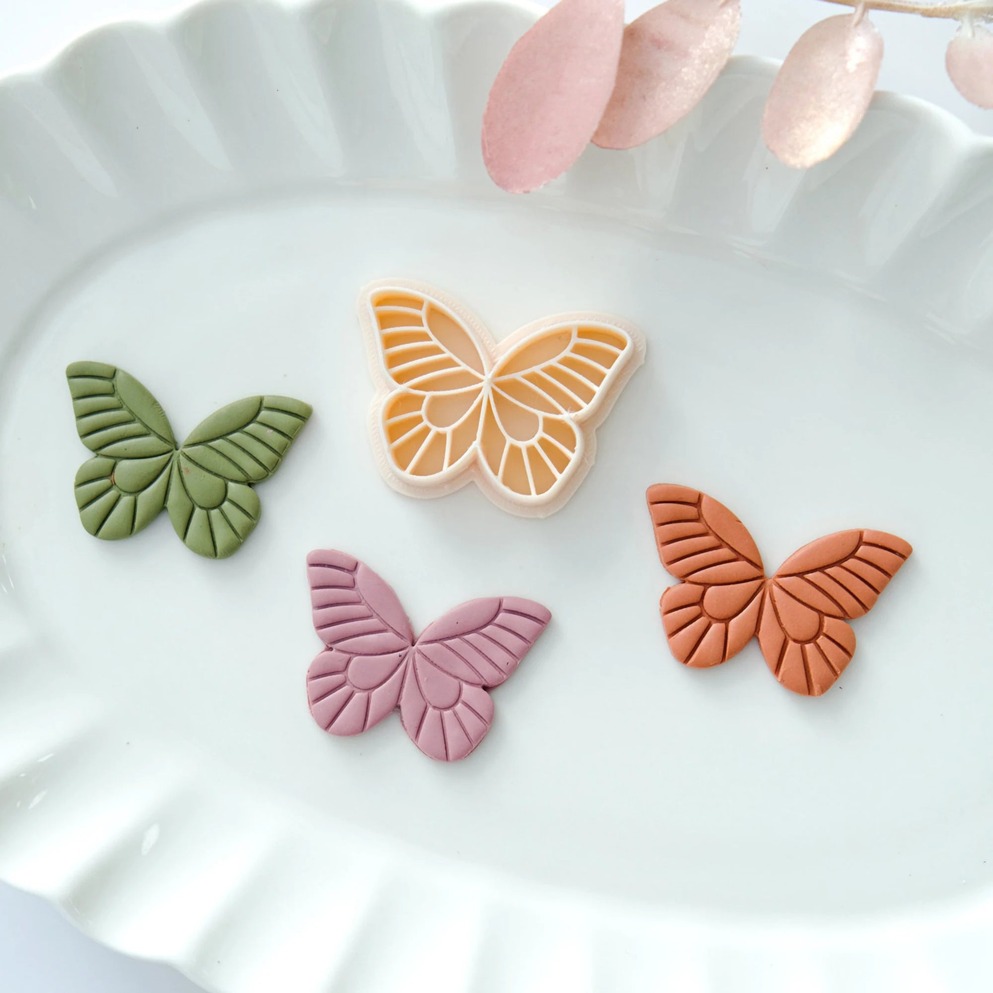 Set 3 Emporte-Pièces Papillon Argile Polymère — Moules DIY Boucles d'Oreilles Boho