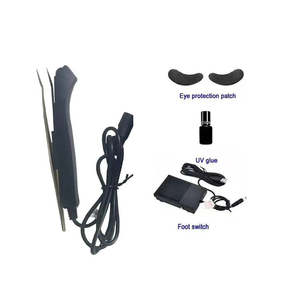 Pince à Cils UV Multifonction Extension Cils – Lampe Durcissement UV Inox 3D | Clip Précis Professionnel