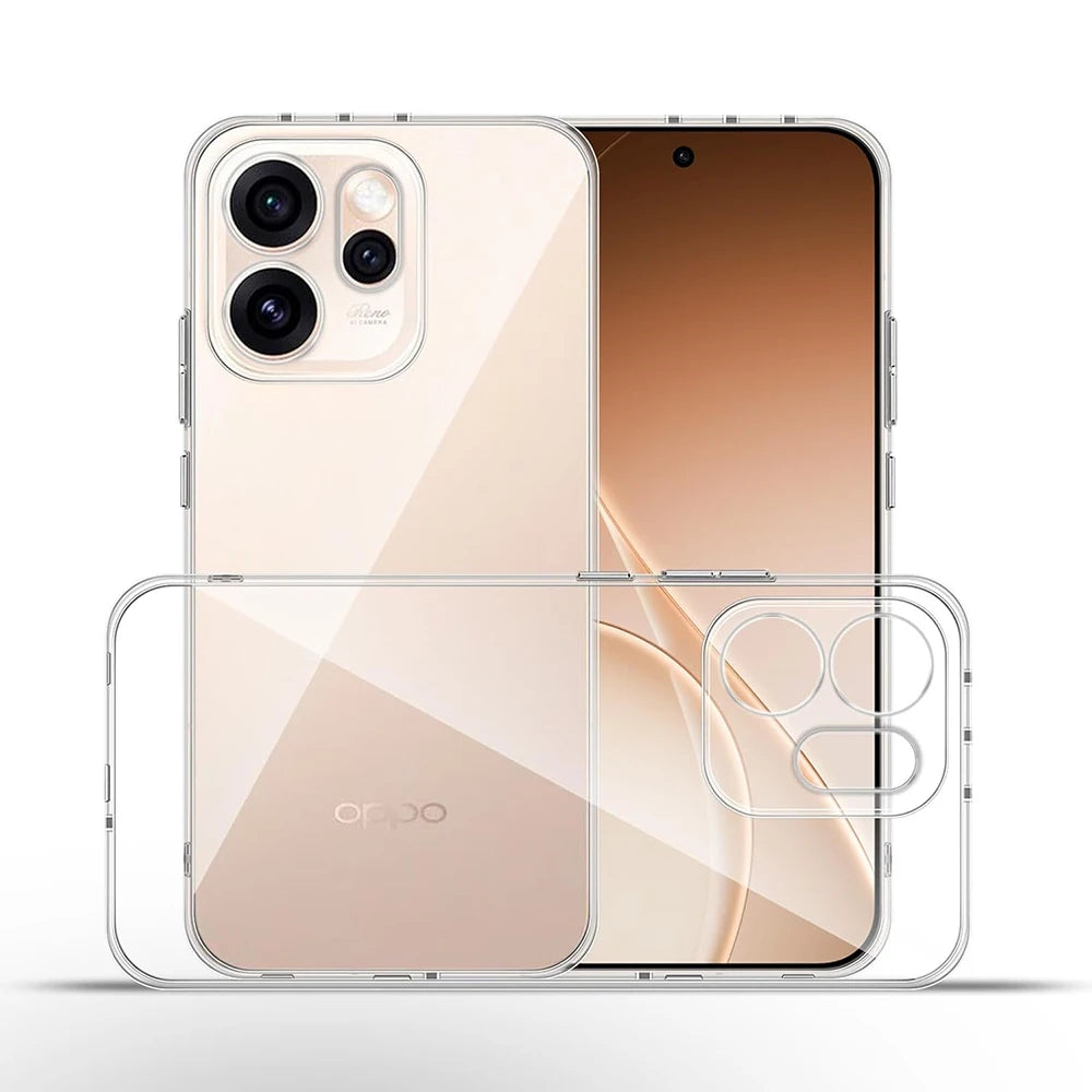 Ultradünne transparente Silikonhülle - OPPO Reno 11 12 13 14 15 Pro Max