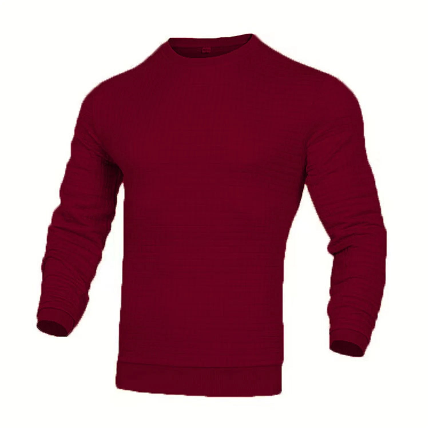 Hoodie Homme Col Rond Jacquard Carreaux Waffle Texture Fashion Casual Chaud Tendance Streetwear – Sweat À Capuche Motif Carreaux Premium | Mode Homme Streetwear Premium