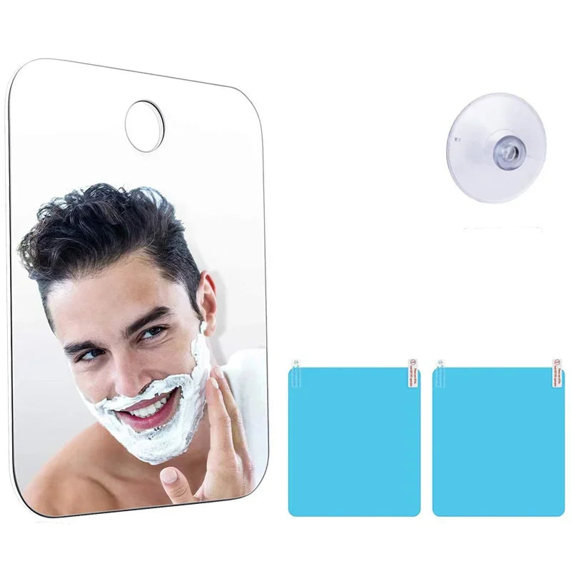 Miroir Anti-Buée Douche – Acrylique | Rasage & Maquillage Salle de Bain & Voyage