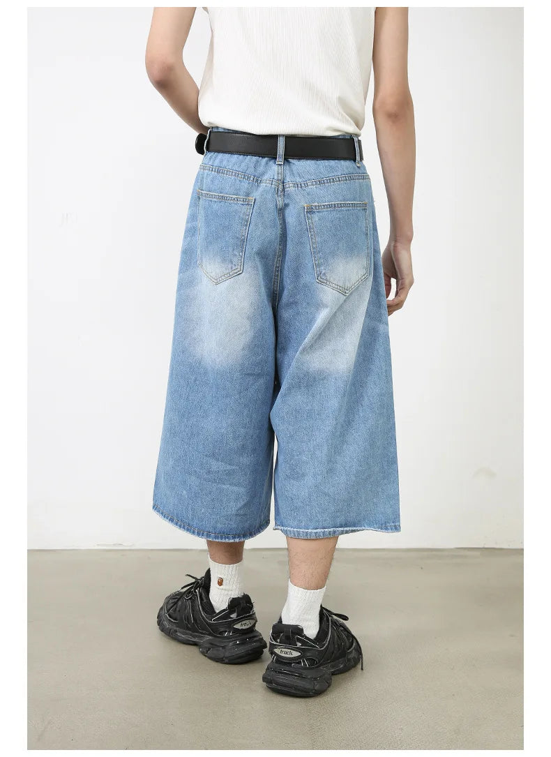 Short Jean Femme Taille Haute Noir Vintage Harajuku Y2K Streetwear – Denim Lavé Loose Casual Mi-Long | Mode