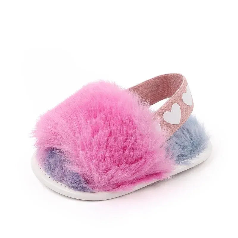 Sandales Bébé Fille Premiers Pas Respirantes Douces – Chaussures Jardin Color Block Mignonne 0-18 Mois