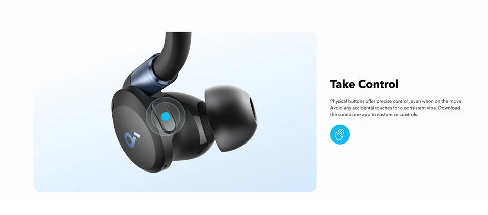 Soundcore Anker Sport X20 Écouteurs Bluetooth True Wireless – Crochets Oreille Sport | Workout & Fitness