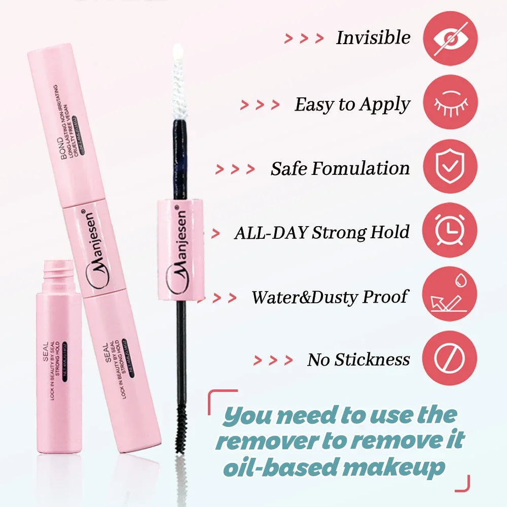Kit Extension Cils DIY 200 Pcs – Clusters Lash Bond & Seal | Outils Collage Cils Accessoires Maquillage