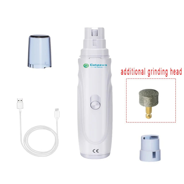 Lime À Griffes Électrique Chien & Chat USB Rechargeable – Meuleuse Silencieuse Pattes Toilettage | Outil Soin Animaux