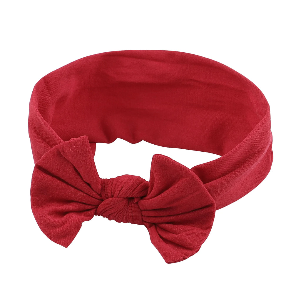 Bandeau Nœud Bébé Fille Élastique Large – Turban Headband Accessoire Cheveux 48 Couleurs