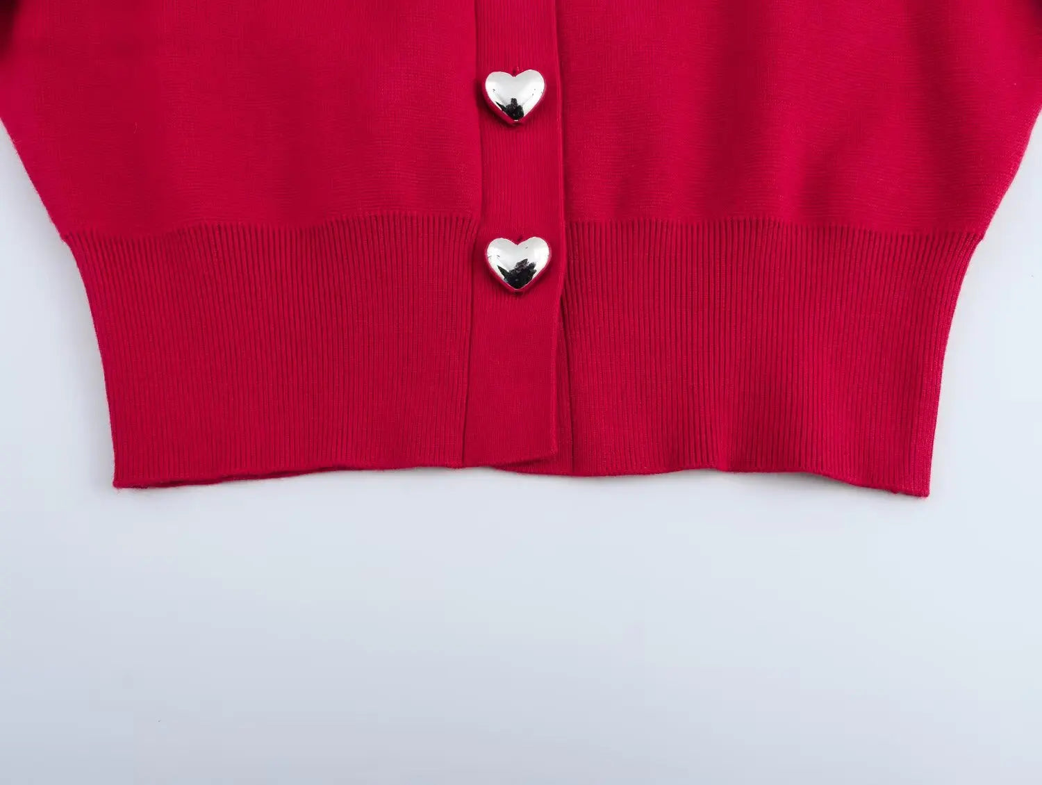 Cardigan Court Tricoté Femme Boutons Col Rond Manches Longues – Poignets Côtelés Chaud Automne