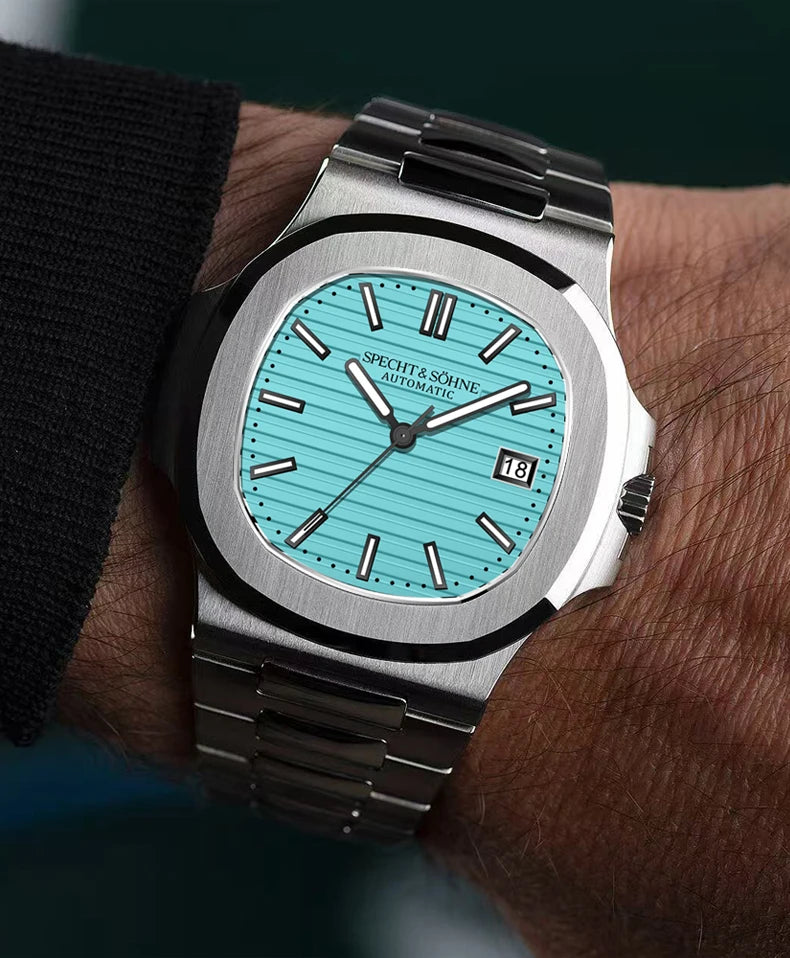 Specht&Sohne Herrenuhr Automatik Mechanik Japan 42mm Luxus Elegant Zeitlos | Specht&Sohne Premium Japan Automatik Mechanik Uhr