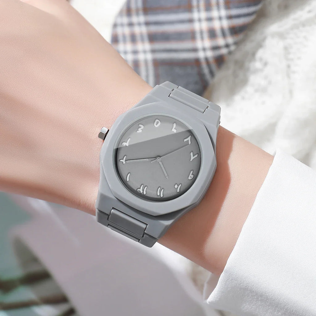 Montre Femme Fille Quartz Bracelet Plastique Casual Analogique – Fashion Cadeau Tendance