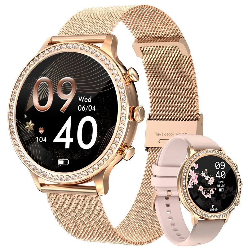 Montre Connectée Femme LIGE 2026 – Appels Bluetooth, Cadran Personnalisable & Suivi Cardio | Étanche Sport & Fitness | Cadeau Femme