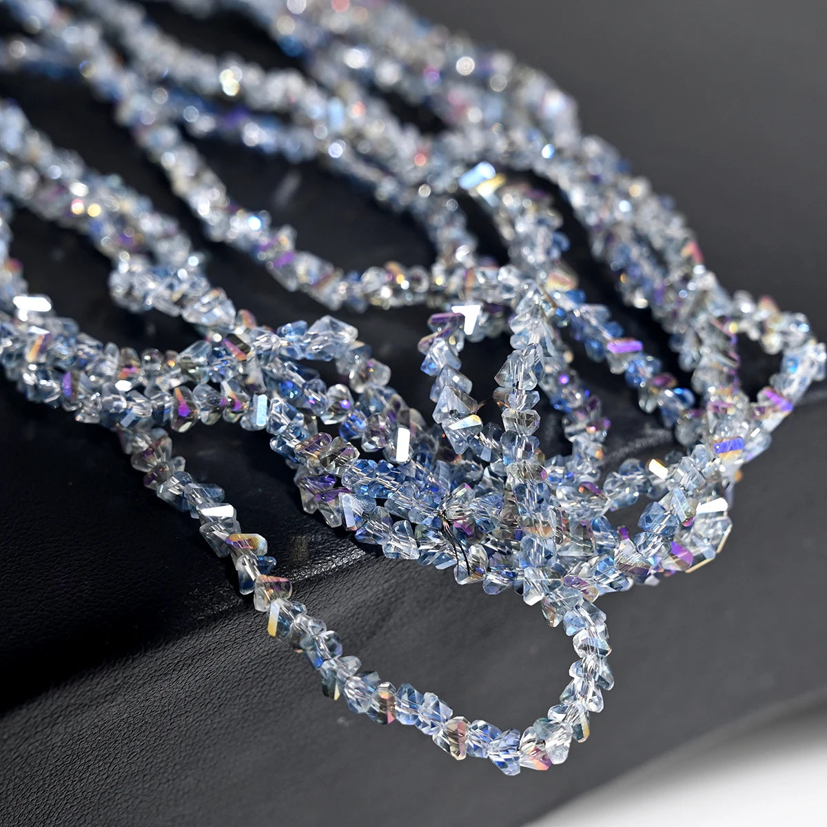 Lot 120 Perles Cristal Autrichien Triangles 4mm — Intercalaires DIY Bracelet Collier