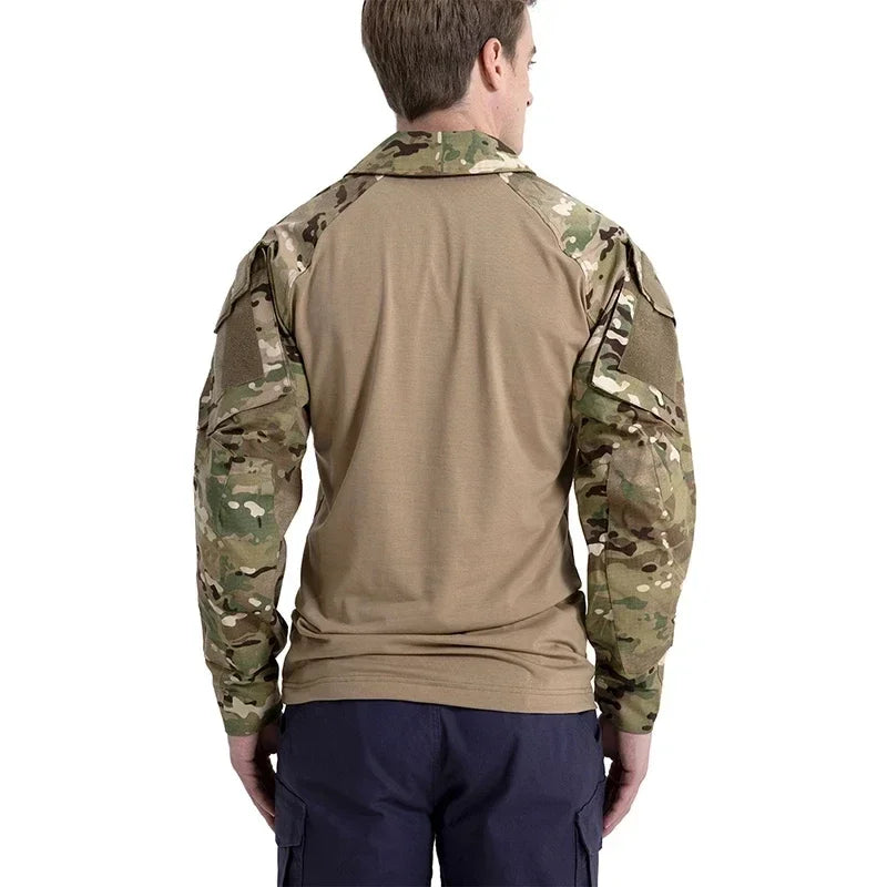T-Shirt Tactique Homme Airsoft Combat Armée Paintball Chasse Respirant Outdoor Militaire | T-Shirt Tactique Outdoor Premium