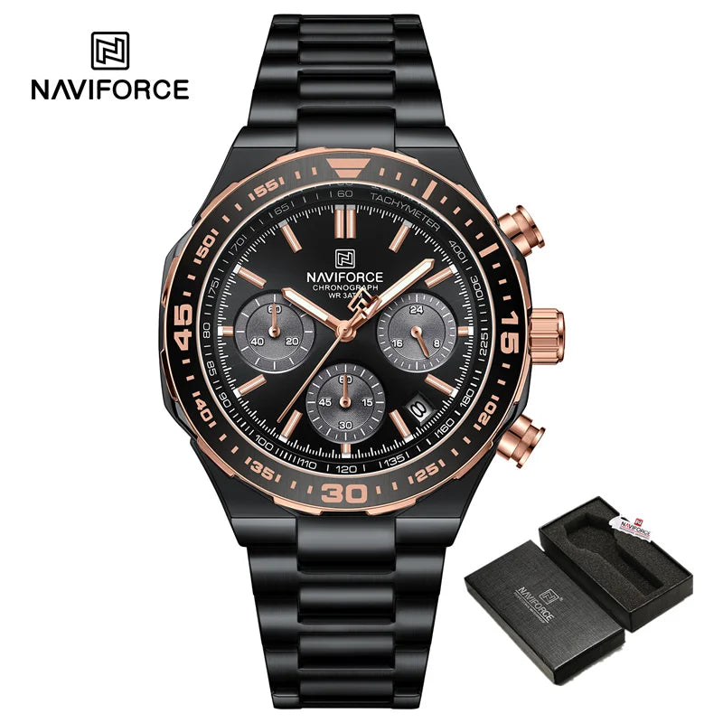 Montre Homme Naviforce Business Classique Quartz – Acier Inoxydable Étanche Fashion 2024