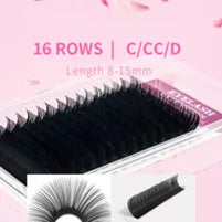 Extensions Cils Individuels ANNAFRIS Korean PBT 8-25mm – Matte Naturel Faux Vison | Fournitures Lashes Professionnel