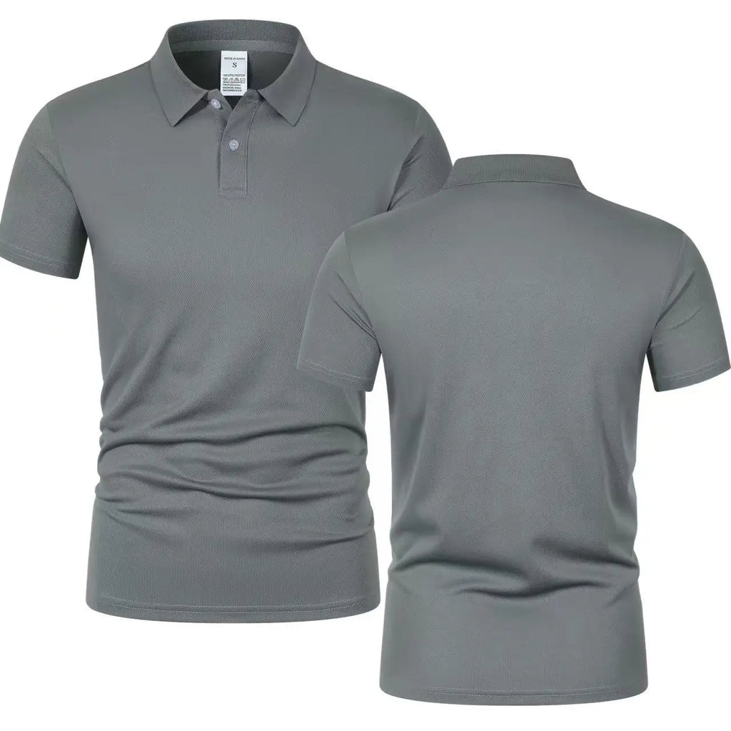 Polo Sport Homme Ultra-Léger Séchage Rapide – Couleur Unie & Anti-Transpiration | Fitness, Gym & Running | Respirant