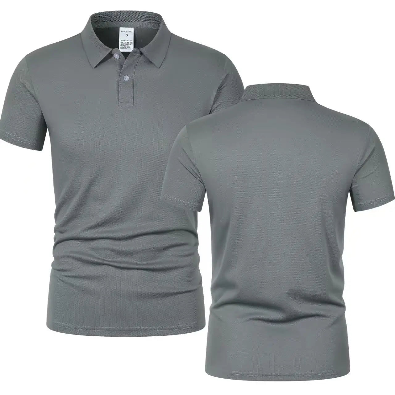 Polo Sport Homme Ultra-Léger Séchage Rapide – Couleur Unie & Anti-Transpiration | Fitness, Gym & Running | Respirant