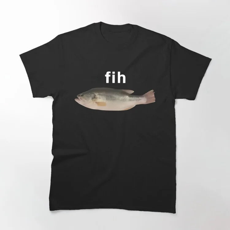 T-Shirt Homme Mème Poisson Humour Harajuku Oversize Manches Courtes Été Y2K Casual Funny Tendance Confortable Viral – T-Shirt Humour Premium Mème Poisson Harajuku Oversize Y2K | Mode Homme Pop Culture Humour Premium