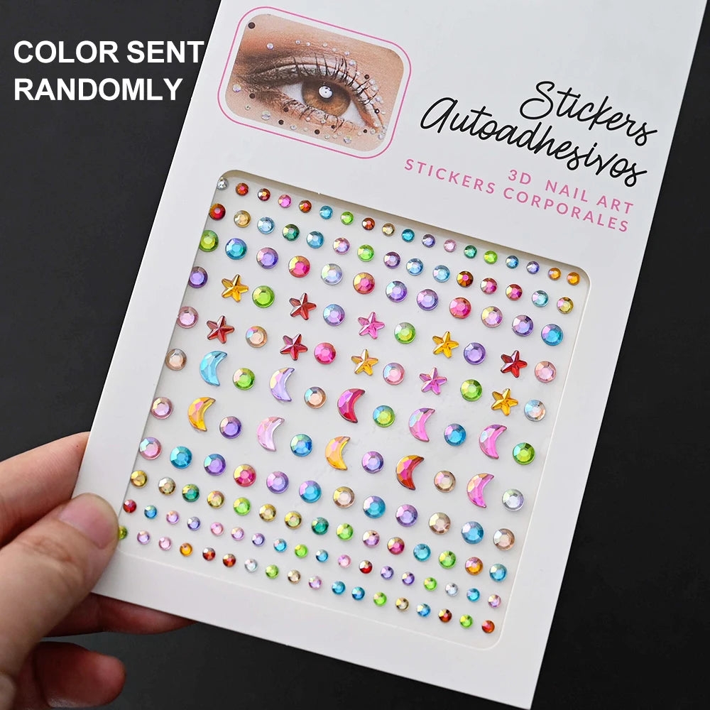 900 Strass Perle Visage 3/4/5mm – Stickers Autoadhésifs Waterproof | Bijoux Maquillage Mariage & Fête