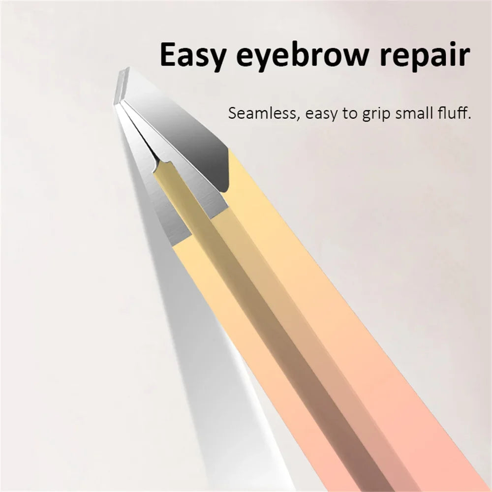 Set 4 Pinces à Épiler Multicolores - Précision Sourcils & Poils Incarns