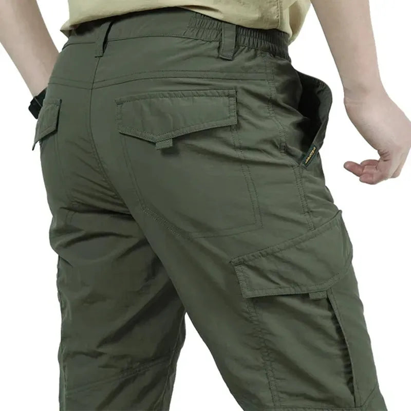 Pantalon Cargo Homme Léger Imperméable Séchage Rapide Tactique Camping Outdoor – Respirant Casual Été | Mode Homme Aventure